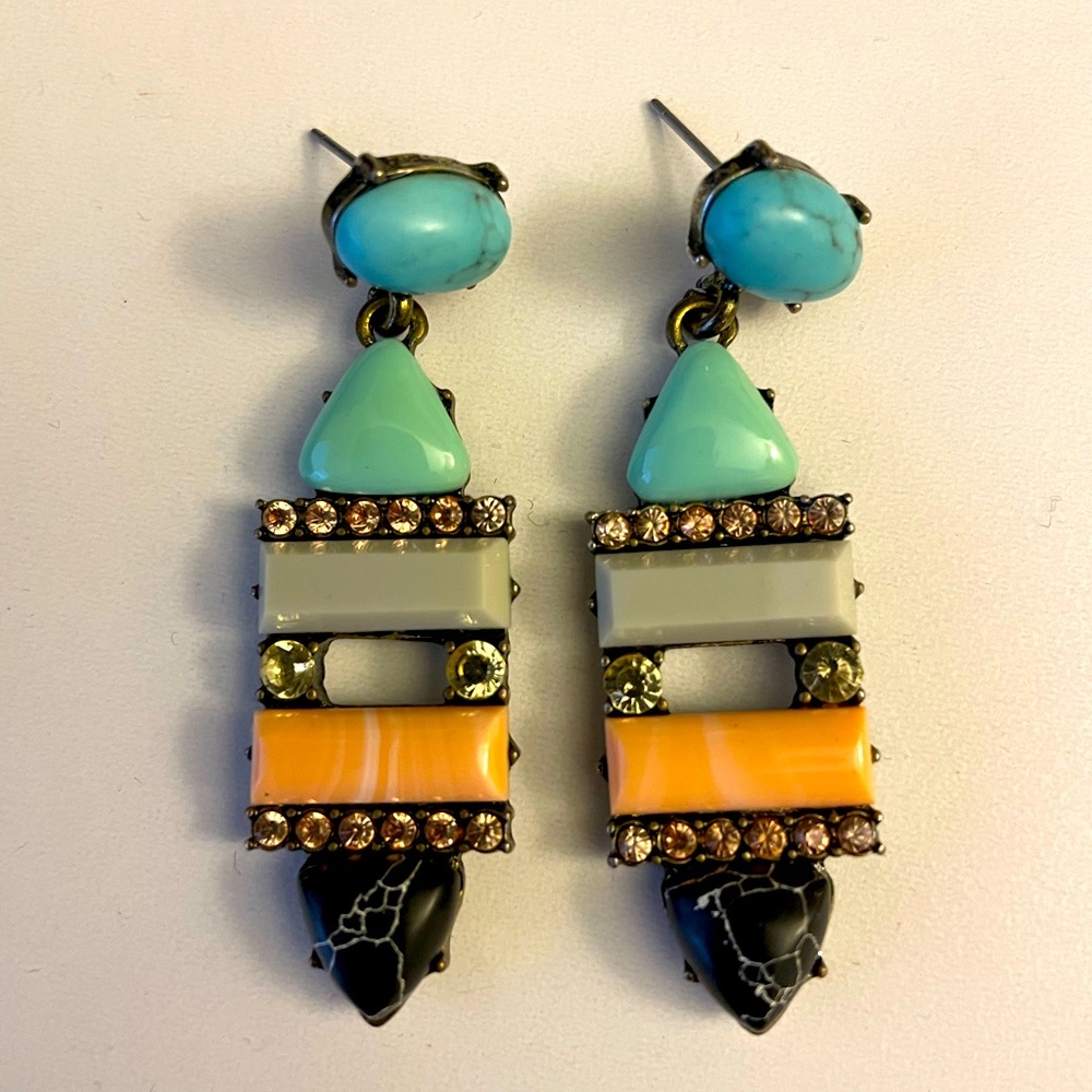 Aqua earrings
